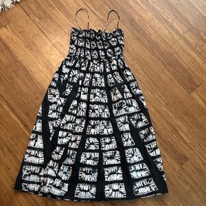 Ulla Johnson Black and White Patterned Dress
